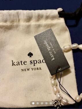 kate spade Cream Pearl Bracelet with Elephant Charm